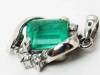 【9824M】Pt100 天然エメラルド 天然ダイヤモンド 1.00ct/0.10ct/1.45g ペンダントトップ