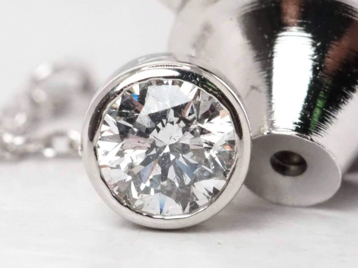  【9893E】Pt900 天然ダイヤモンド 0.34ct/3.95g ネクタイピン