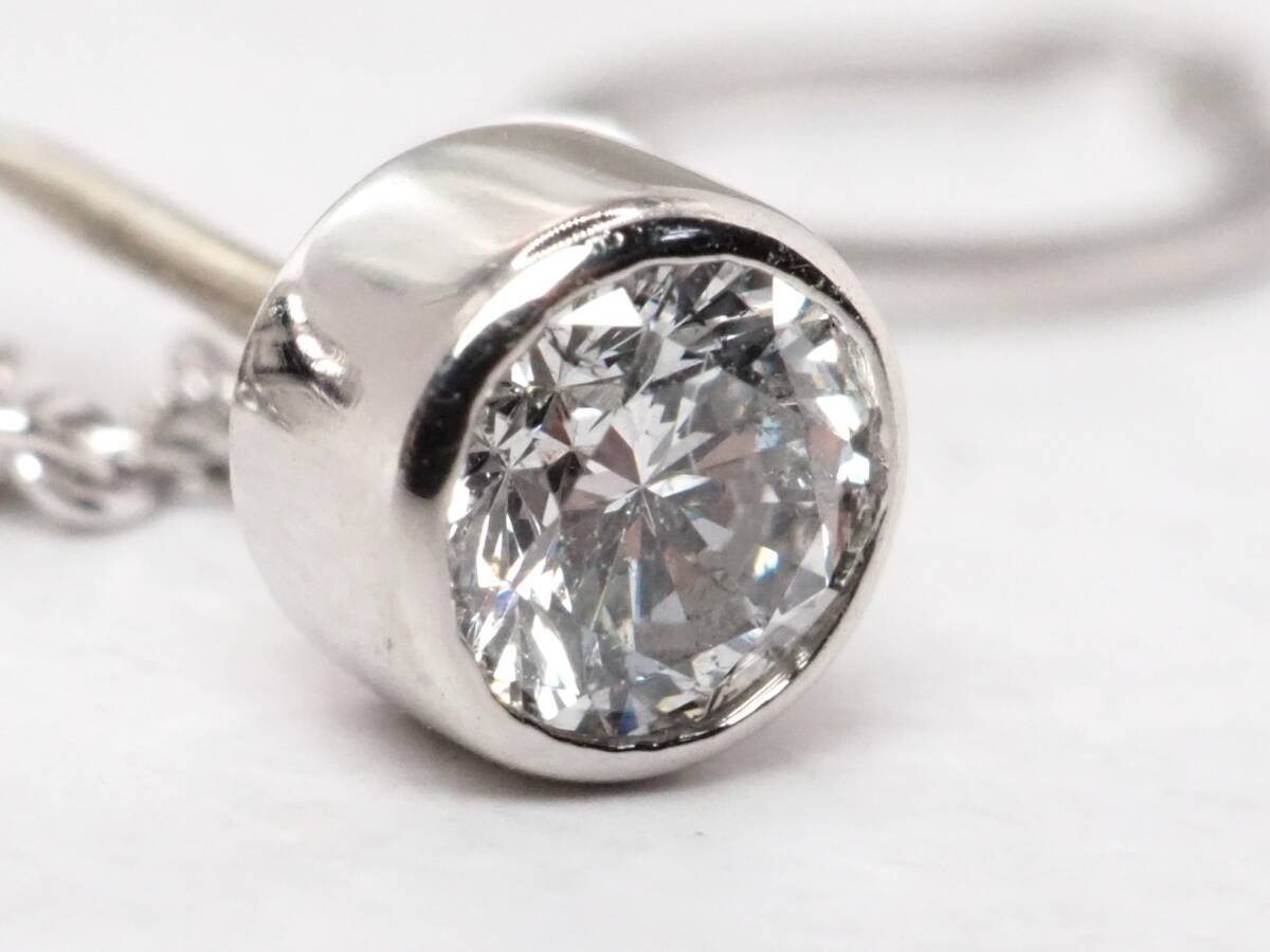  【9893E】Pt900 天然ダイヤモンド 0.34ct/3.95g ネクタイピン