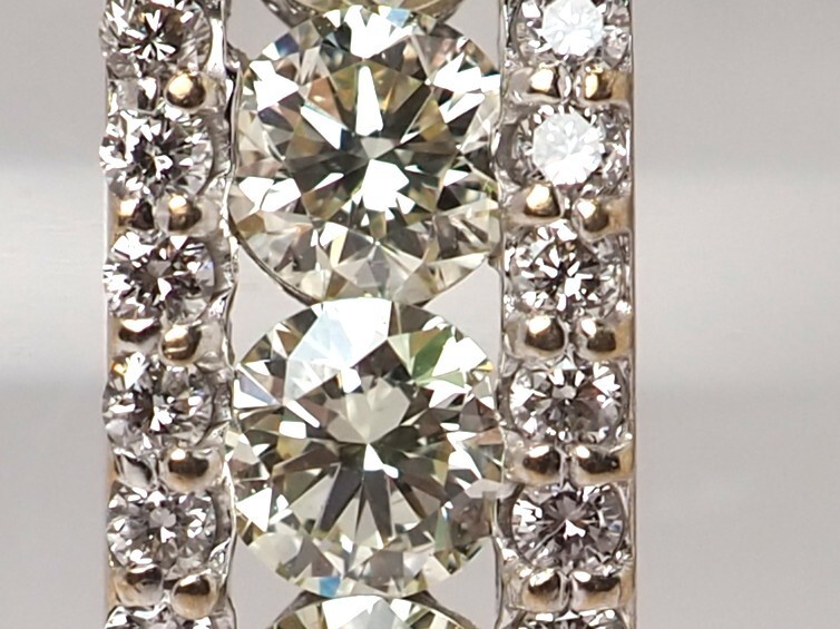  【9894E】K18WG 天然ダイヤモンド 1.00ct/2.18g ペンダントトップ