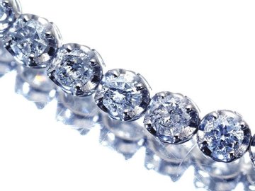 1円～【ジュエリー極】超豪華フルエタニティ輝く！良質天然ダイヤモンド5.00ct 高級K18WGフルエタニティブレスレット k1721irm【送料無料】