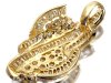 1円～【ジュエリー極】眩い輝き！極上天然ダイヤモンド1.00ct 高級K18YGペンダントヘッド k1738gi【送料無料】