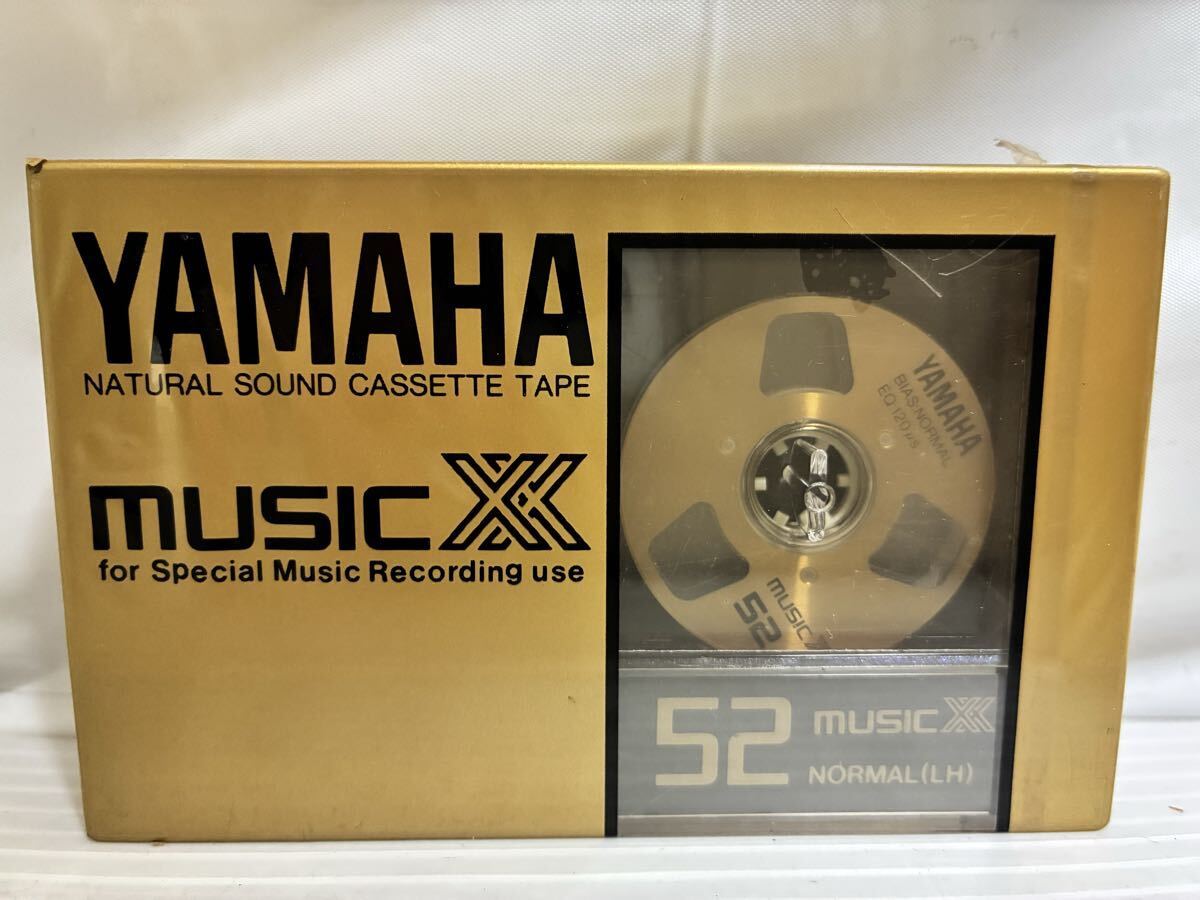  Y185 未開封 新品 YAMAHA ヤマハ カセット テープ Music XX 52分 Normal LH TypeI 音楽 録音用 オーディオ レア オープンリール風 ゴールド