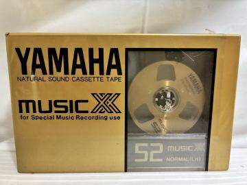 Y185 未開封 新品 YAMAHA ヤマハ カセット テープ Music XX 52分 Normal LH TypeI 音楽 録音用 オーディオ レア オープンリール風 ゴールド