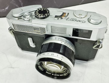 【終活整理】Canon7 レンジファインダー美品＋50mm f1.4 Lマウント単焦点 各動作良好 シャッター快調 露出計OK 光学美品 2重像ズレなし良好