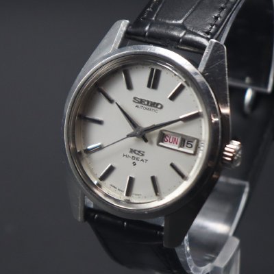 OH済 KING SEIKO 56KS キングセイコー ハイビート 5626-7000 自動巻 KSメダリオン 諏訪 1971年 デイデイト 新品ベルト アンティーク メンズ