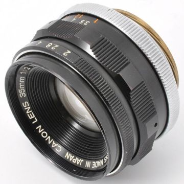 CANON LENS 35mm F2 キャノン レンズ 35/2 Lマウント L39 キヤノン カメラ CAMERA 日本製 JAPAN ブラック BLACK 3.5 20 スクリュー