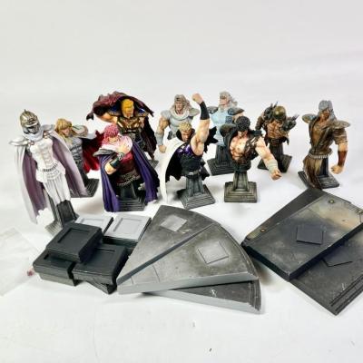 海洋堂 北斗の拳 胸像コレクション フィギュア 塗装済み完成品 胸像 まとめ売り アニメ キャラクター ケンシロウ ユリア他 【中古品】