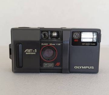 【1円スタート】Olympus AF-1 QUARTZDATE Zuiko 35mm F2.8 オリンパス コンパクトフィルムカメラ #240010 動作未確認 ジャンク