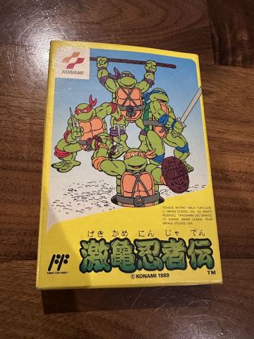 FC ファミコン 激亀忍者伝 箱・説明書付き KONAMI 1989年　中古品