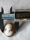 k18カメオ　ペンダント&ブローチ　750 刻印あり重さ約4.2g /ゴールド/イヤリング/アクセサリー/K18 /750 / Pt /ダイヤモンド