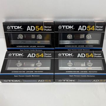 未使用品 TDK AD54 カセットテープ 4点セット ノーマルポジション 記録媒体 ①