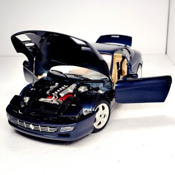 1/18 激レア Bburago Ferrari ギミック多数 再現 フェラーリ 456 GT 跳ね馬 イタリア車 Italy Rare Vintage 希少車 1円〜 050607