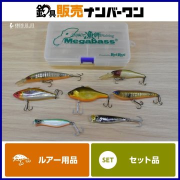 メガバス バスルアー 7点セット Megabass ドッグX リップインベイト ライブXマーゲイ メタルX バイブレーションXウルトラ リップレスベイト