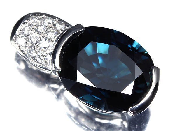  UR18289T【1円～】新品【RK宝石】≪Sapphire≫ 上質サファイア 特大6.87ct 極上ダイヤモンド Pt900 高級ペンダントヘッド ネックレス