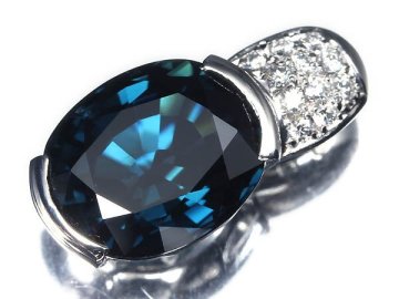 UR18289T【1円～】新品【RK宝石】≪Sapphire≫ 上質サファイア 特大6.87ct 極上ダイヤモンド Pt900 高級ペンダントヘッド ネックレス