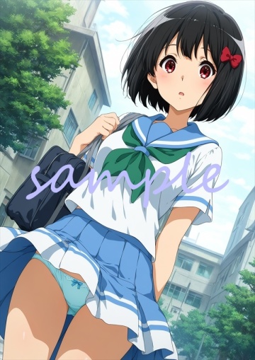 VN0575 久石奏 響け!ユーフォニアム フェチ A4 光沢高品質 オリジナル アニメイラスト 同人 下着 巨乳美尻 高画質