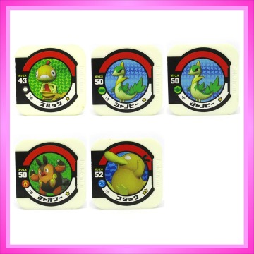 ポケモントレッタ 第1弾 ポケモントレッタリーズ開幕！ ◆ ズルッグ ジャノビー&times;２ チャオブー コダック ／ 5点