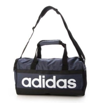 adidasアディダス　リニア ロゴ ダッフルバッグ HR5346)ネイビー