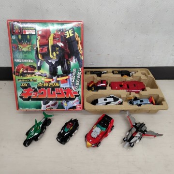 R620-G21-1134 炎神戦隊ゴーオンジャー 炎神合体 DXキョウレツオー スピードル バルカ ガンパード ジェットラス まとめセット IH