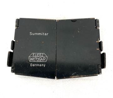 Leica ライカ E.LEITZ WETZLAR Germany Summitar ズミタール用 SOOPD 折り畳み式 角型メタルフード レンズフード 現状品 Y718-29