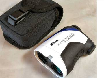 Й★②Nikon ニコン★ゴルフ用レーザー距離計★COOL SHOT PROⅡ STABILIZED★専用ケース付き★手ブレ補正機能付★白★定形外可★