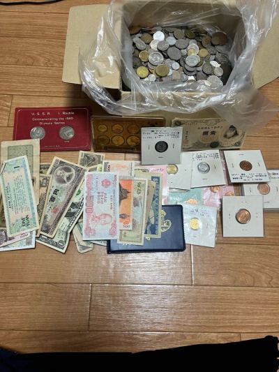 10.4kg 古銭 外国銭 硬貨 紙幣 コイン まとめ　大量