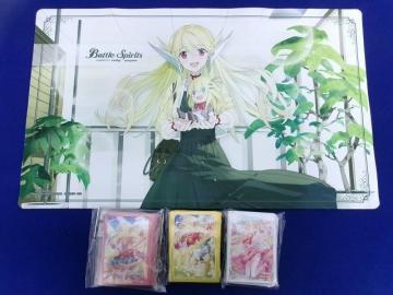 状態B トレカ バトルスピリッツ サプライ プレイマット ジャンヌ・ドラニエスを含む 開封済みスリーブ等 4点セット