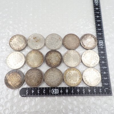 S5/4HM3◎古銭 1000円銀貨 1964年オリンピック 15枚 /昭和39年 昭和 銀貨◎