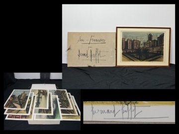 t072 ベルナール・ビュフェ/ Bernard Buffet 「アルバム・サンフランシスコ」1966年 リトグラフ集 H.C.【蓮月】 05