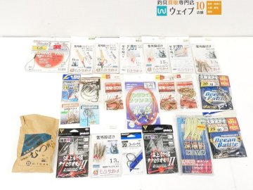 がまかつ オーナー 他 むつ クエ 針 等・ビッグ サオトメ ぎんけ 針 等計23個未使用＆中古