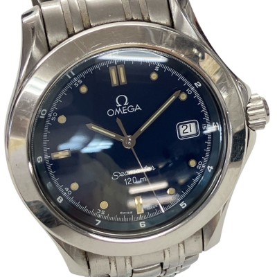 C061-M29-2182◎ 【電池交換済/稼働】 OMEGA &Omega; オメガ メンズ腕時計 SEAMASTER 196.1501 QUARTZ ラウンド Cal.1438 デイト KA