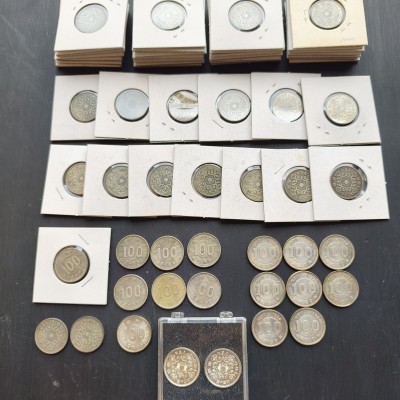 銀貨 大量 100円硬貨 鳳凰 稲穂 東京オリンピック コレクション 古銭 昭和三十二年など まとめて
