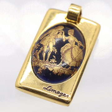 1円 Limoges Castel ネックレストップ ゴールドカラー ファッション アクセサリー ブランド小物 2000000 NSK MST