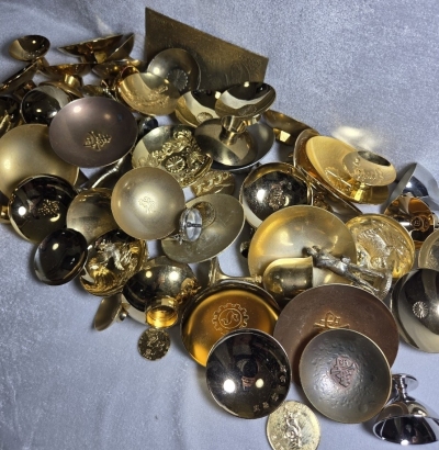 24KGP K24GPまとめ売り 金盃 金杯 総重量約5000g 約5kg 金メッキ K24GF K24 金盃 大量メッキ ゴールド イミテーション