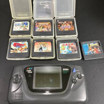 SEGA セガ GAME GEAR ゲームギア 本体 HGG-3210 ソフト まとめ 0523a 通電未確認 ジャンク出品