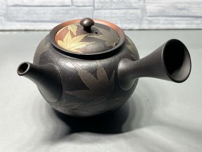 常滑焼　青峰作　もみじ尽くし　 急須 煎茶道具