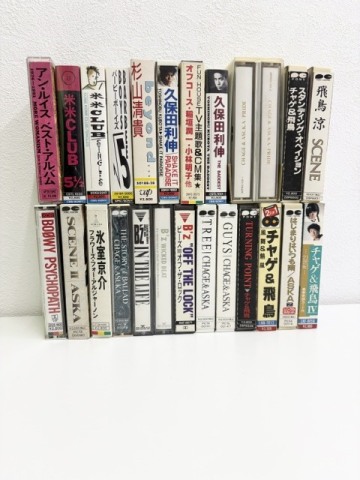 【カセットテープまとめ売り 20本以上】BOOWY CHAGE&ASKA 久保田利伸 米米CLUB オフコース 他 昭和レトロ 動作未確認
