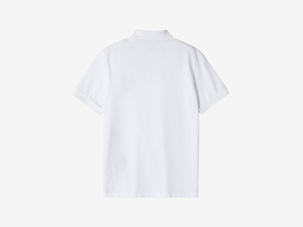 9万新品◆XL◆STONE ISLAND ストーンアイランド◆オーガニックコットン コンパスロゴ 半袖ポロシャツ SLIM FIT白 1円