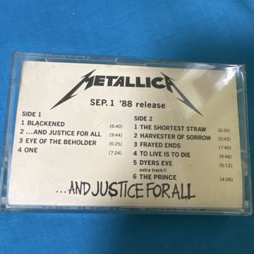 メタリカ Metallica メタル・ジャスティス ...And Justice For All プロモーション カセットテープ 見本盤 国内盤 非売品 HR / HM