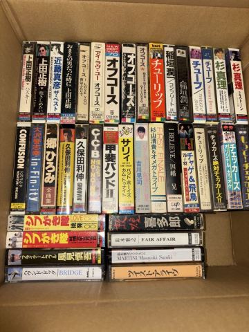 男性 カセットテープ 約40本 TUBE 杉真理 オフコース 上田正樹 大沢誉志幸 吉川晃司 CHAGE&ASKA 鈴木雅之 C-C-B サリィ 稲垣潤一 杉山清貴