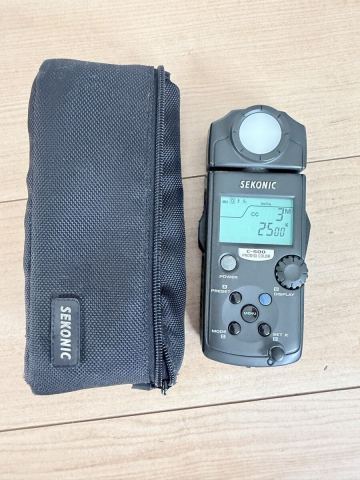 SEKONIC セコニック C-500 PRODIGI COLOR カラーメーター ケース付 通電確認済み 色温度計 測光機　通電確認済み