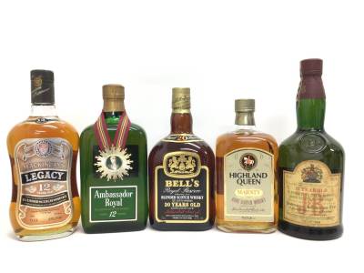 1円スタート ウイスキー whisky スコッチウイスキー5本セット 750ml 43% 重量番号:10(123)