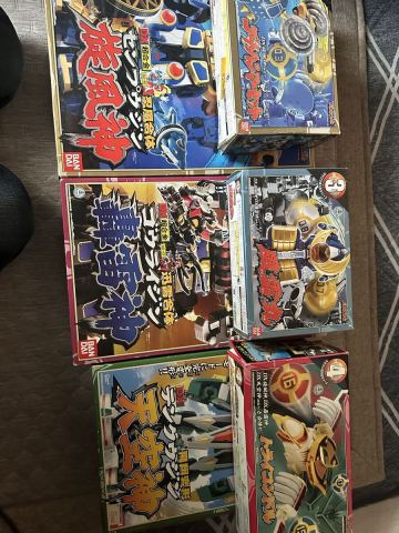 忍風戦隊ハリケンジャー　DX旋風神　天空神　轟雷神　風雷丸　トライコンドル　ゴートハンマーセット　6点セット　 当時物