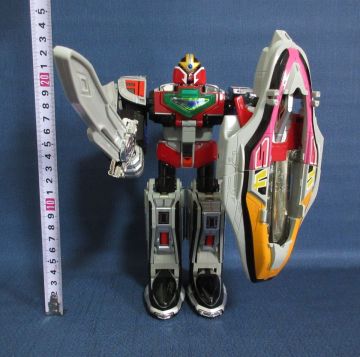 603667Y 現状渡し 当時物 未来戦隊タイムレンジャー DXタイムロボ 3Dフォーメーション 合体ロボ おもちゃ フィギュア BANDAI バンダイ