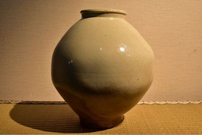 【GE】R321◆李朝・高麗コレクター放出品◆《大名品》時代 李朝白磁大壺/中国古玩 朝鮮美術 壷 骨董品 時代品 美術品 古美術品 韓国 tr