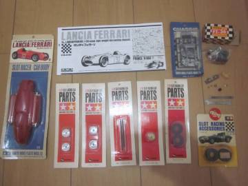タミヤ 1/24 スロットカー パーツセット ランチャ フェラーリ ボディキット オリジナルシャーシ パーツ 未使用 セット FT-36