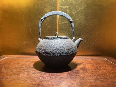 蔵六鉄瓶 横銘在銘 日本美術 中国 煎茶道具 煎茶器 湯沸 骨董品 美術品 古美術 時代品