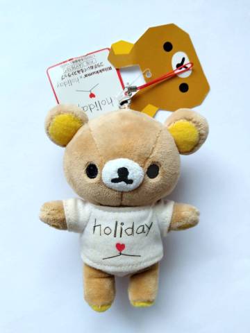リラックマ★holidayコラボ　ぬいぐるみストラップ★ミニマスコット　バッグチャーム　2010年