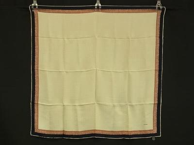 1円 ■美品■ CHANEL シャネル ココマーク シルク100% 大判 スカーフ ストール ショール レディース ベージュ系&times;マルチカラー HB1361